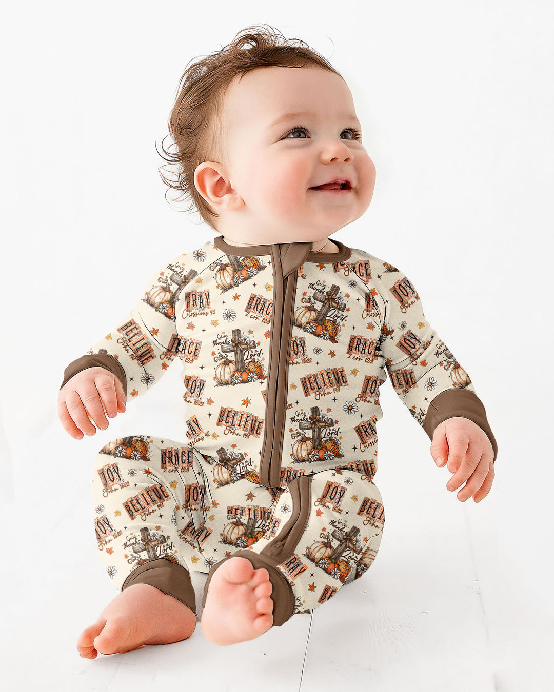 Floral Fall Give Thanks To The Lord Bamboo Convertible Zippy