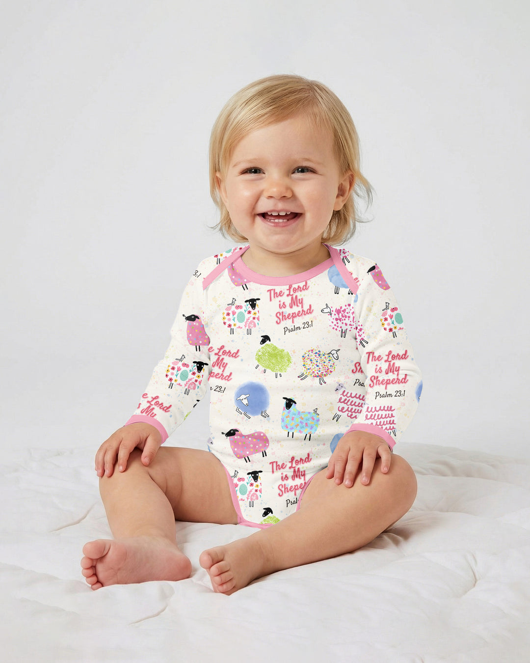 The Lord Is My Shepherd Psalm 23 Bamboo Bodysuit