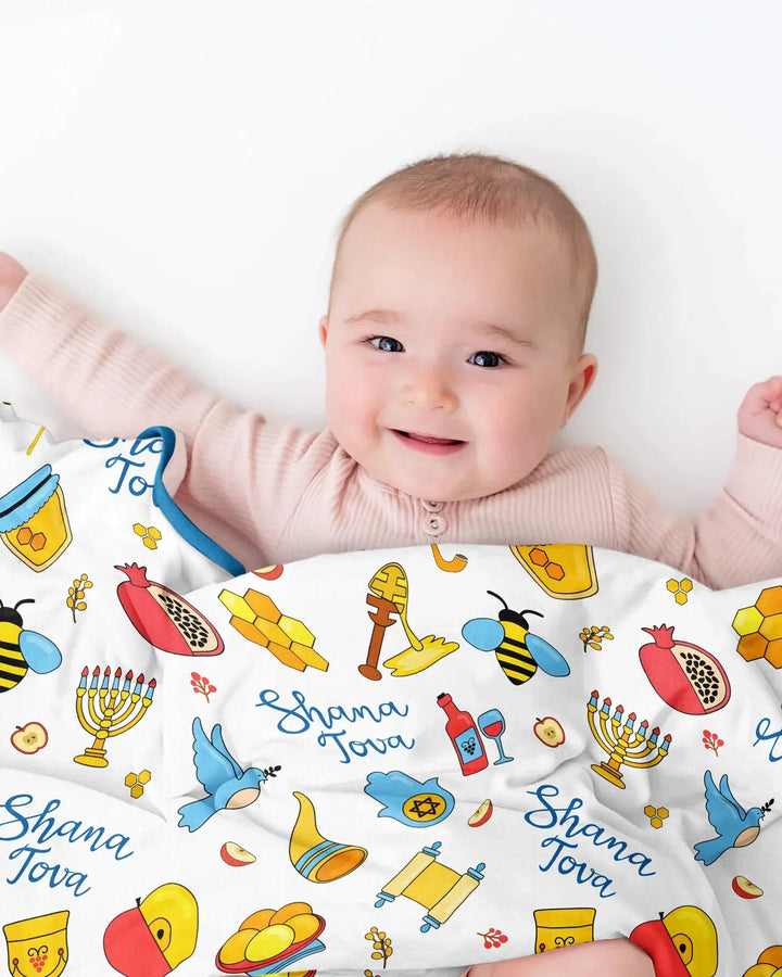 Shanah Tovah U'Metukah Bamboo Blanket