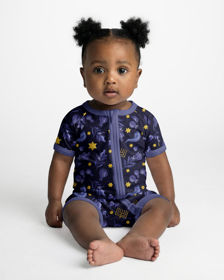 Rosh Hashanah Night Family Matching Bamboo Shorty Zippy