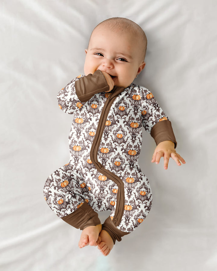 Pumpkin Toile Family Matching Bamboo Convertible Zippy