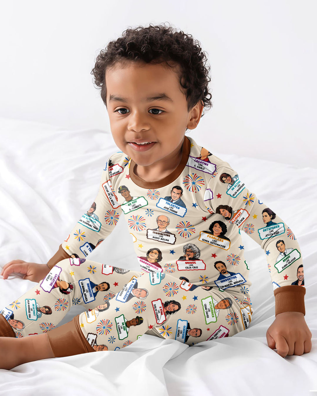 Template Bamboo Two Piece Long Sleeve Pyjamas Set