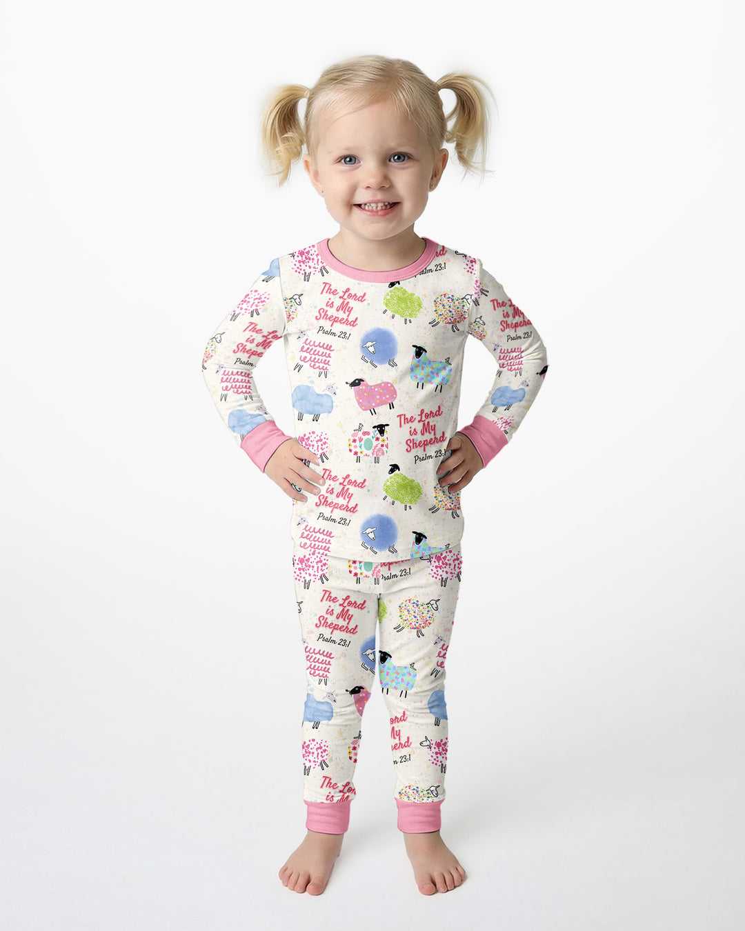 Template Bamboo Two Piece Long Sleeve Pyjamas Set