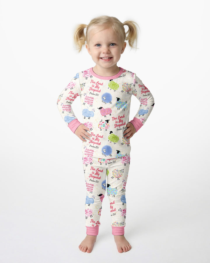 Template Bamboo Two Piece Long Sleeve Pyjamas Set