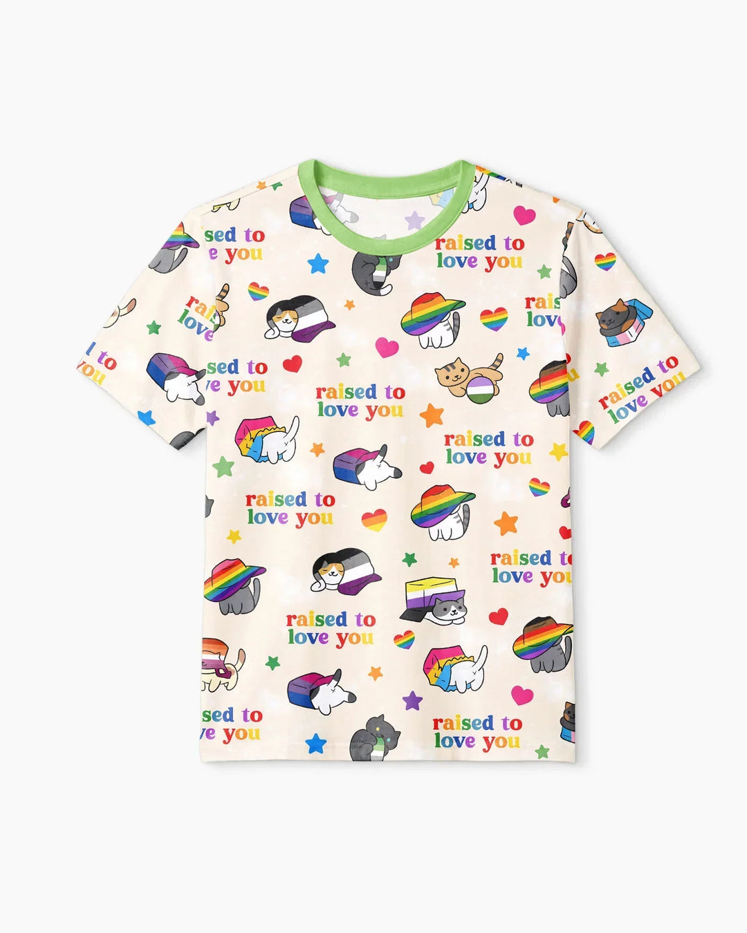 Rainbow Paws Family Matching Bamboo Men Short Sleeve Short Pajama Set