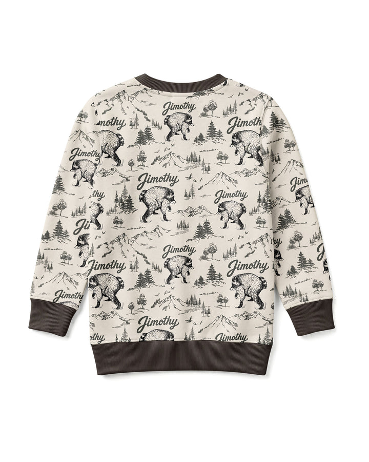 Vintage Jimothy Racoon Family Matching Bamboo Crewneck Sweatshirt