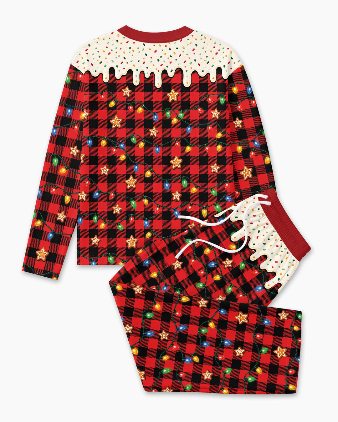 The Cookie Crew Custom Gingerbread Letter Bamboo Men's Pajama Set