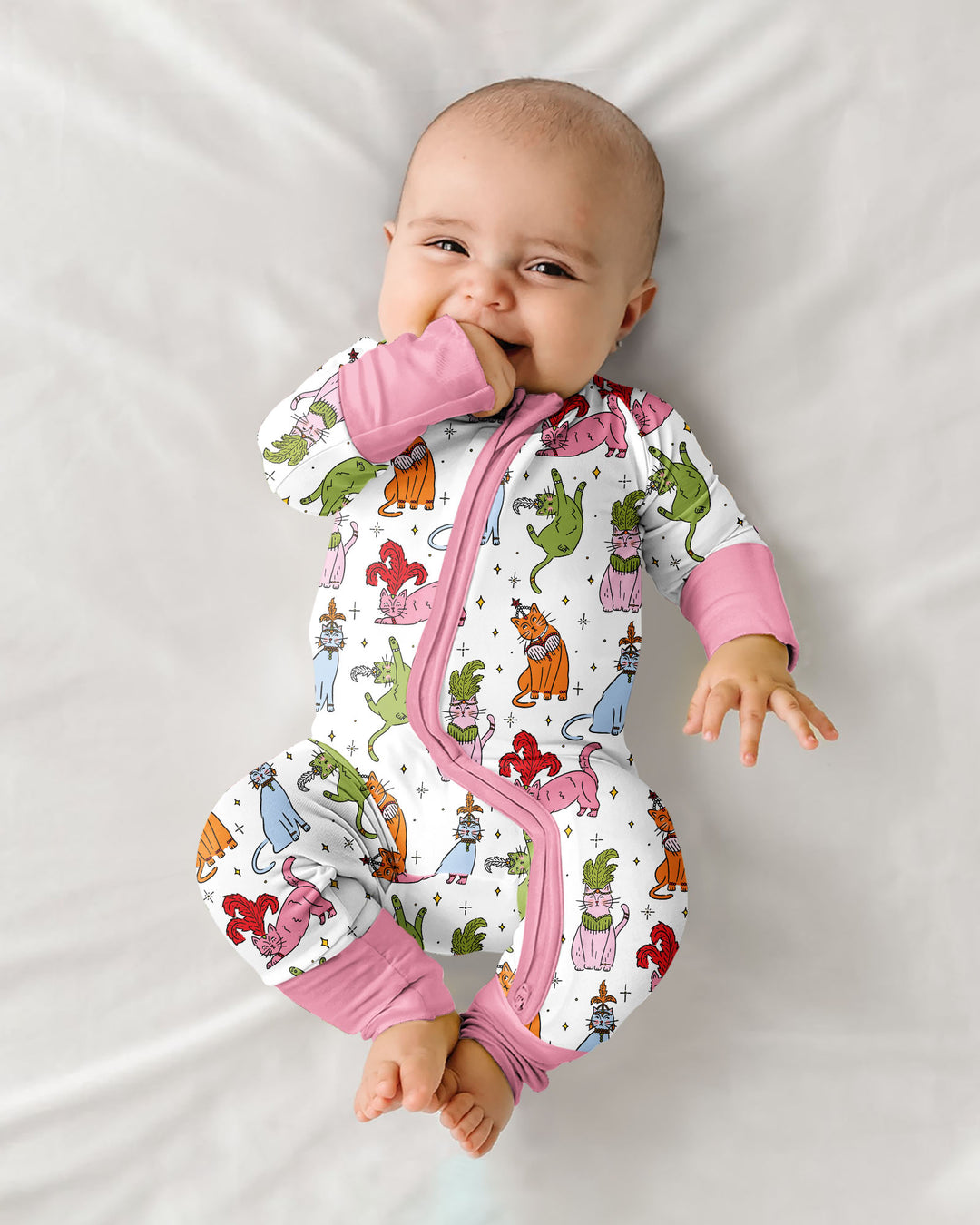 Whimsical Cats Bamboo Convertible Zippy