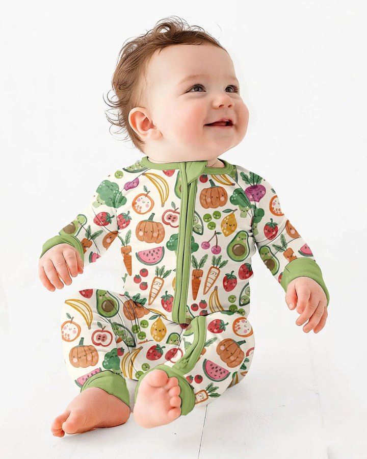 Veggie Friends Family Matching Bamboo Convertible Zippy
