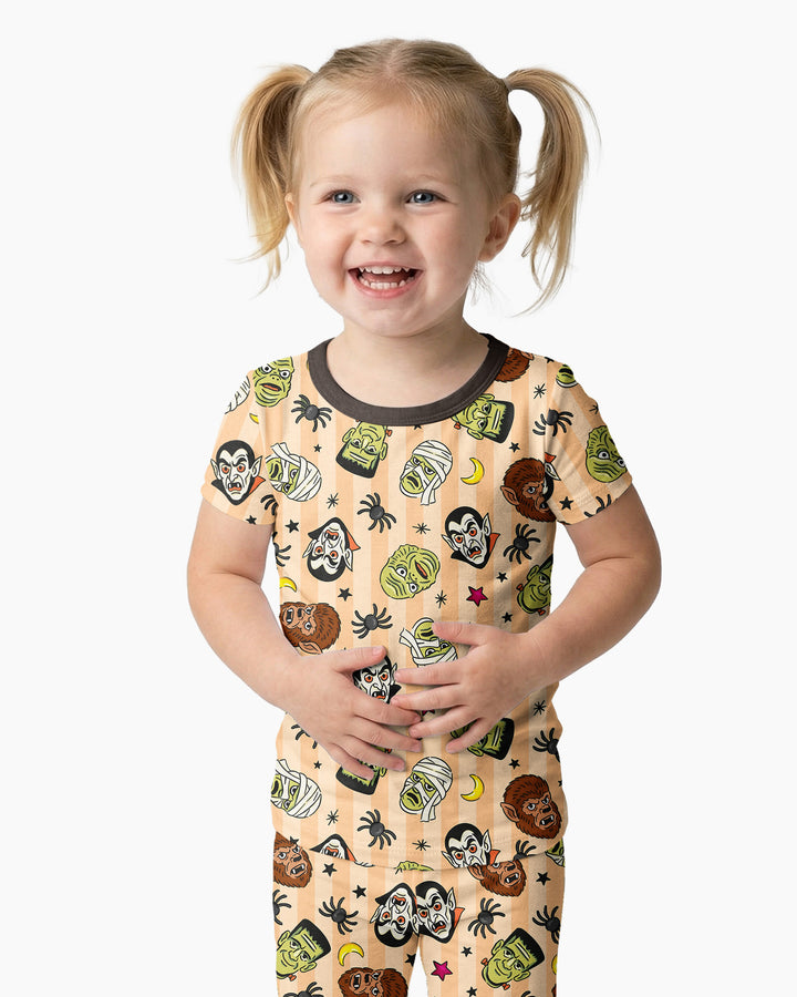 Creepy Crew Family Matching Bamboo Two Piece Short Sleeve Pajama Set