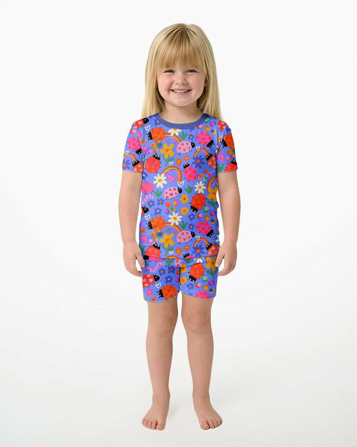 Lady Bugs Bamboo Two Piece Short Sleeve Shorts Pyjamas Set