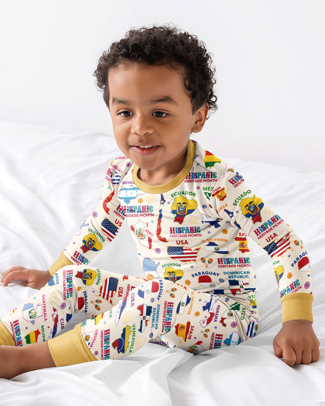 Template Bamboo Two Piece Long Sleeve Pyjamas Set
