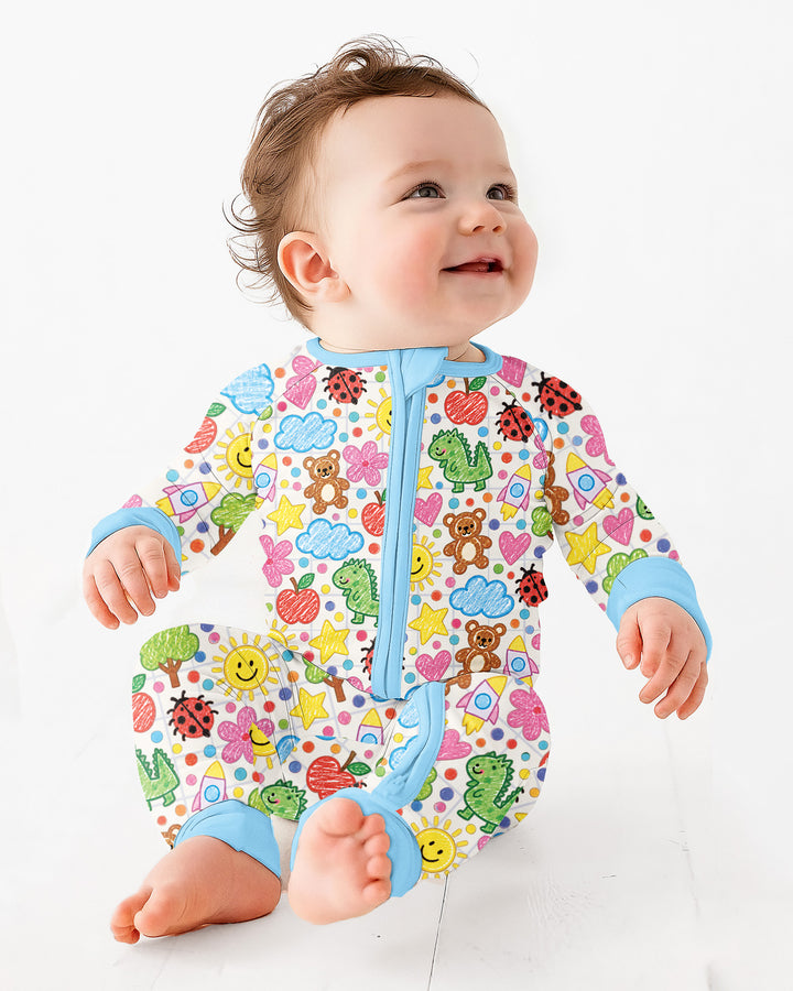 Baby Cute Draw Bamboo Convertible Zippy