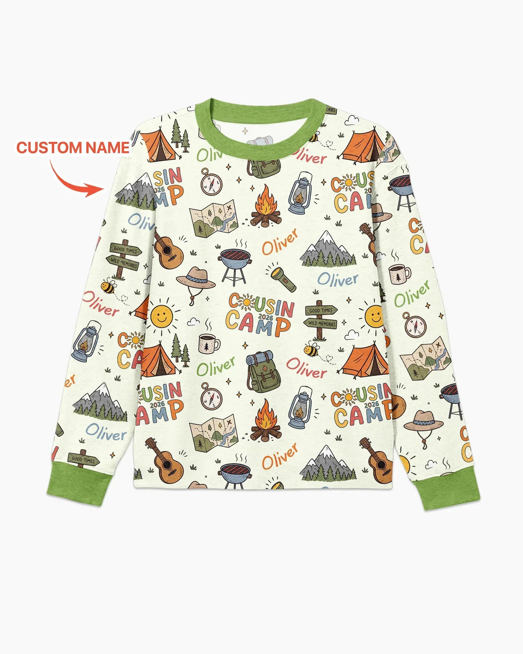 Custom Name Cousin Camp 2026 Bamboo Men's Pajama Set