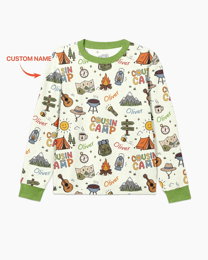 Custom Name Cousin Camp 2026 Bamboo Men's Pajama Set