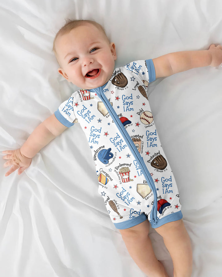 Christian Baseball Bamboo Shorty Zippy