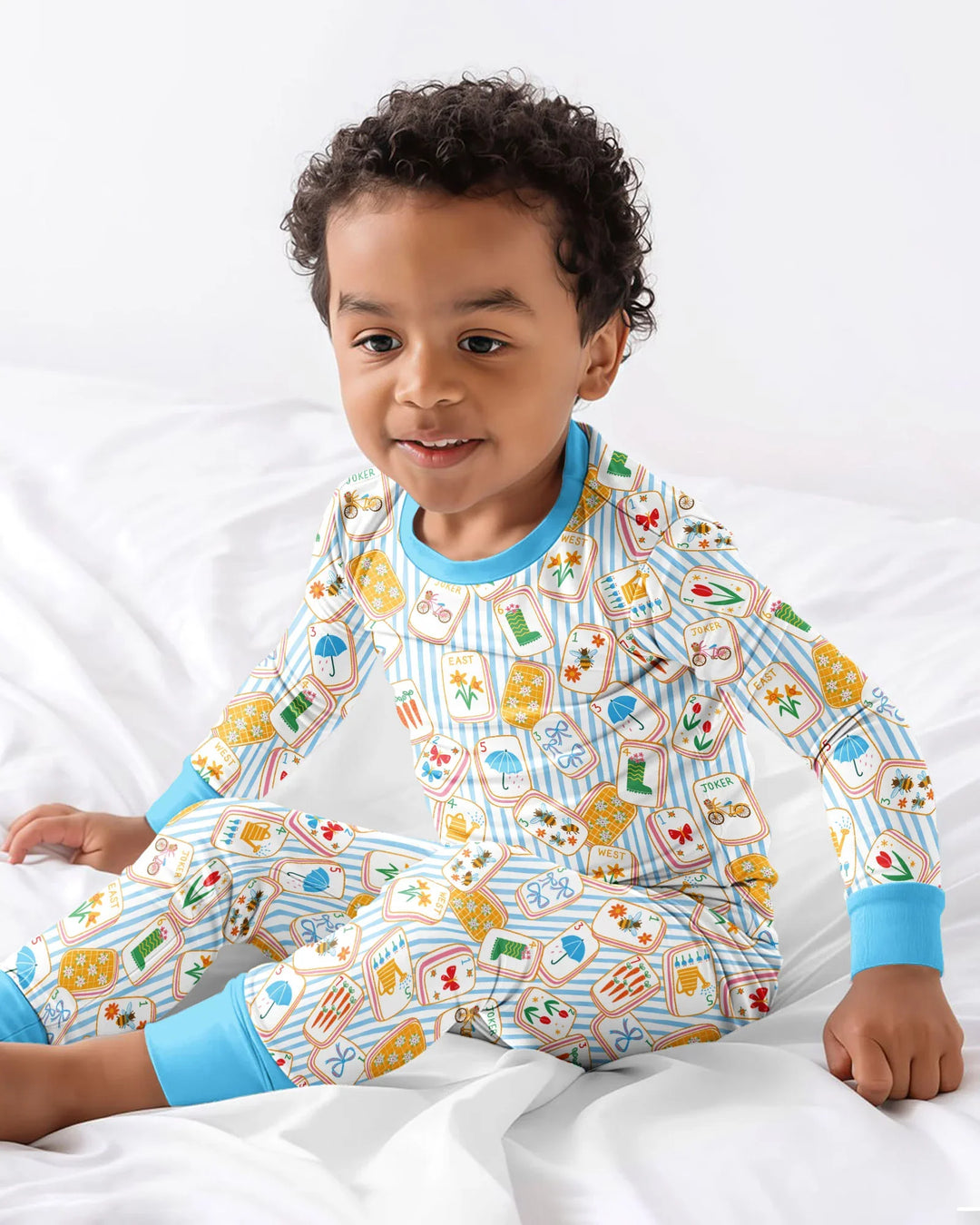 Template Bamboo Two Piece Long Sleeve Pyjamas Set