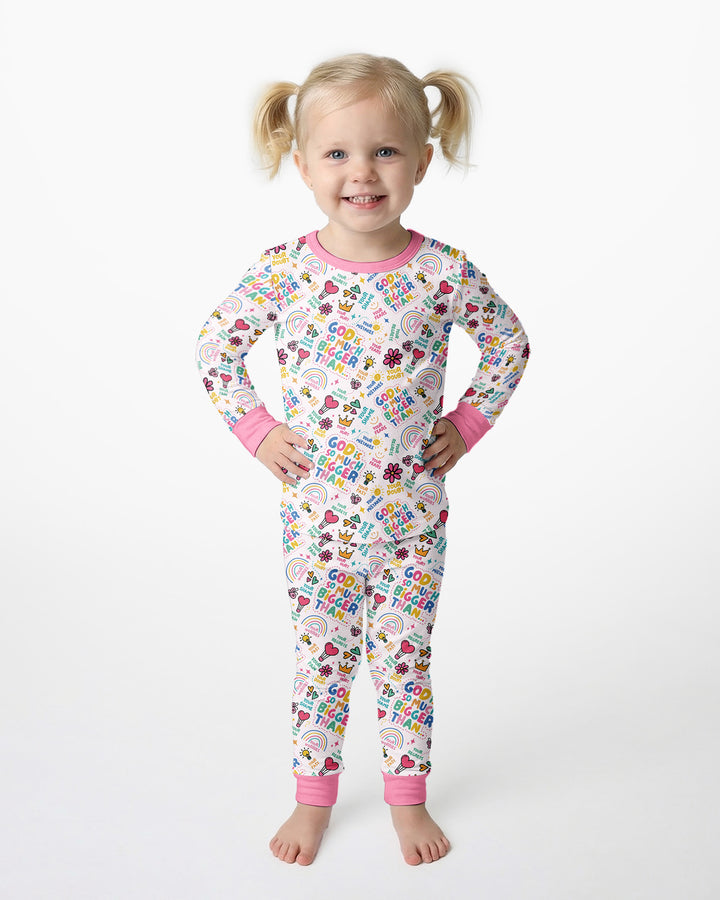 Template Bamboo Two Piece Long Sleeve Pyjamas Set
