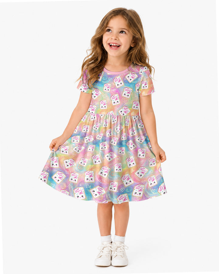 Kawaii Sprinkle Pastry Bamboo Twirl Dress