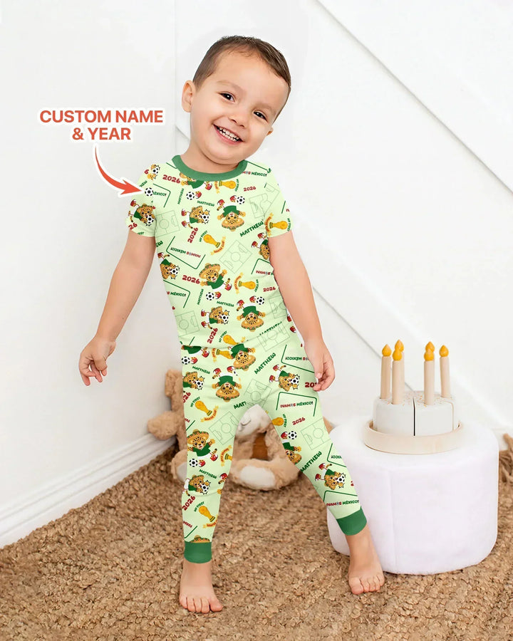 My First World Cup Bamboo Two Piece Short Sleeve Pajama Set