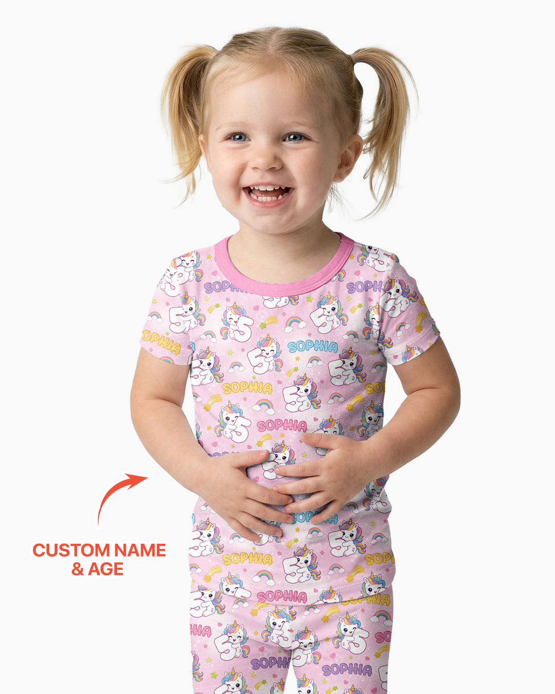 CUSTOM Template Bamboo Two Piece Short Sleeve Pyjamas Set