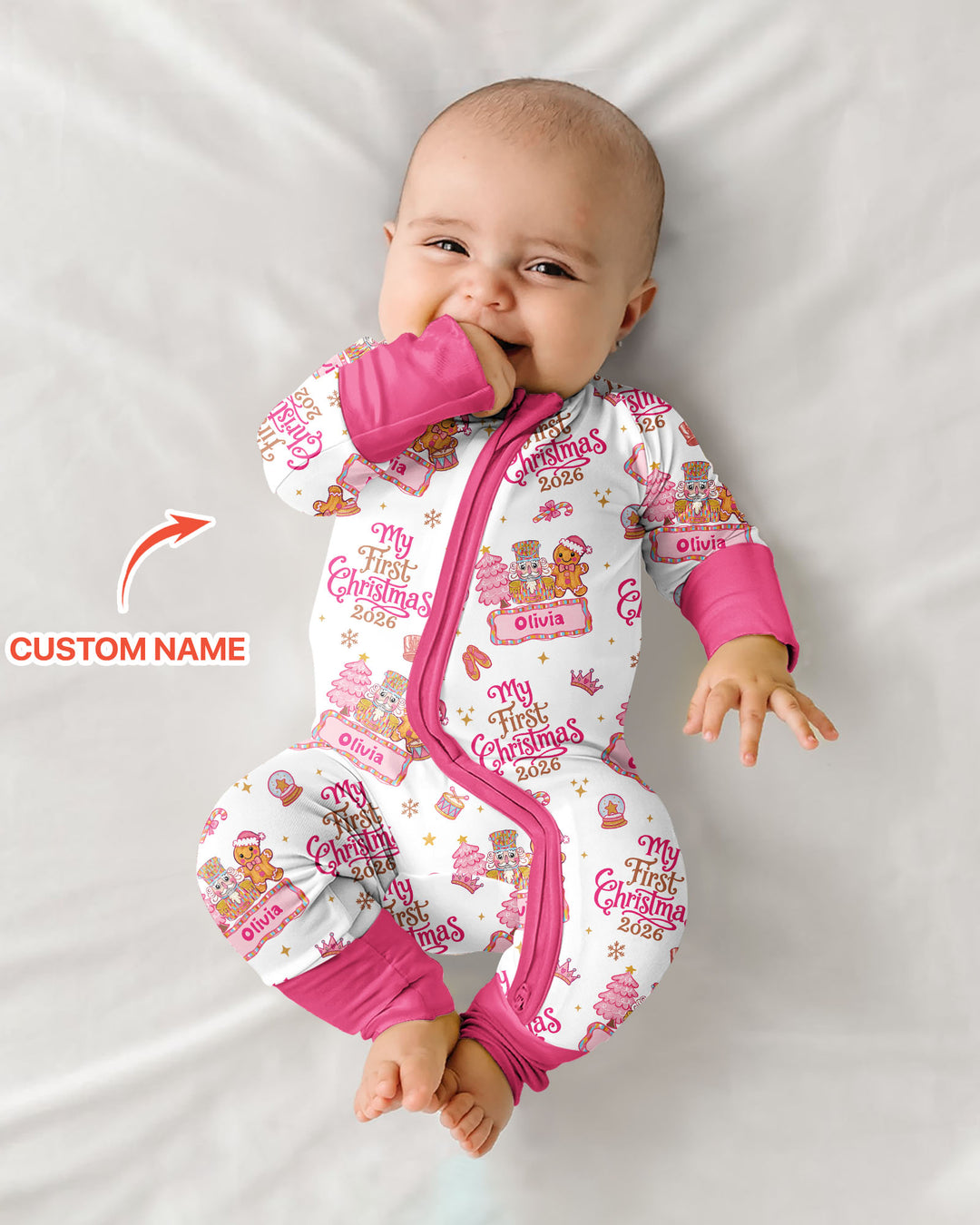 Custom Name Nutcracker Christmas Tale Bamboo Convertible Zippy