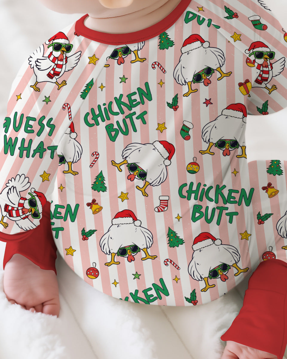Guess What Chicken Butt Christmas Bamboo Convertible Zippy