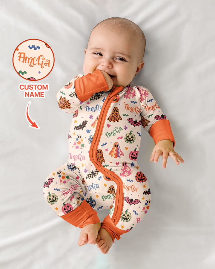 Funky Retro Halloween Bamboo Convertible Zippy