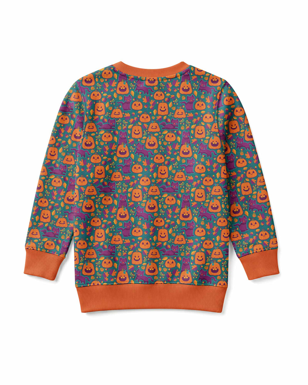 Cats and Pumpkins Bamboo Crewneck Sweatshirt
