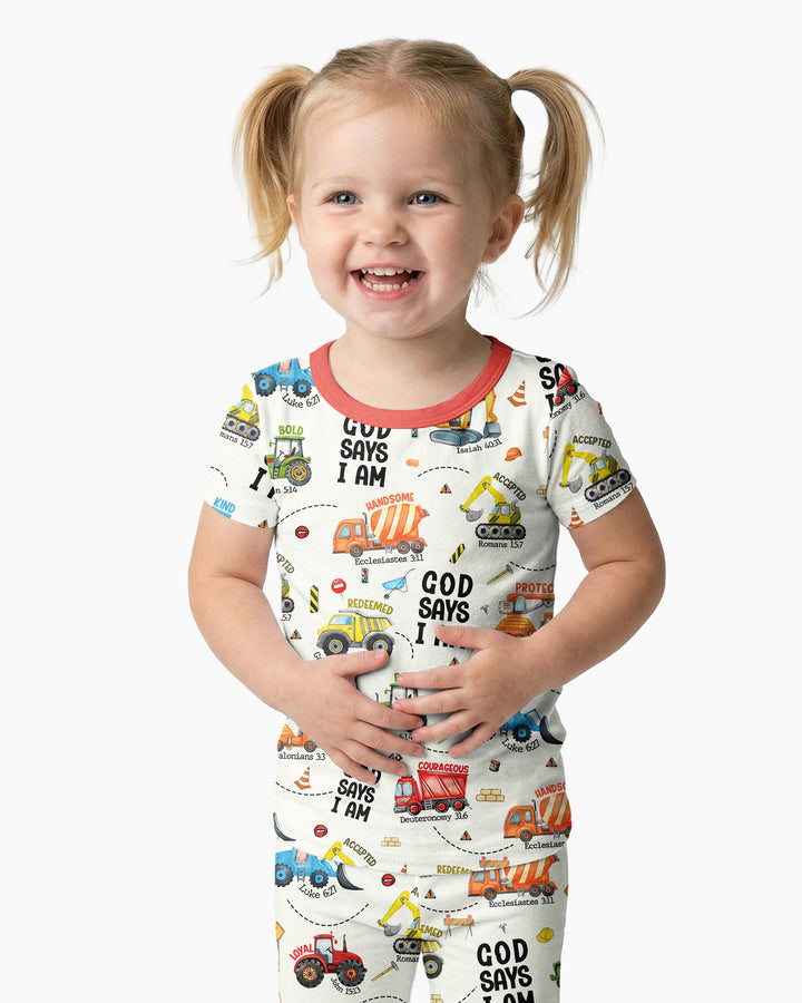 God Says I Am Bamboo Two Piece Short Sleeve Pyjamas Set