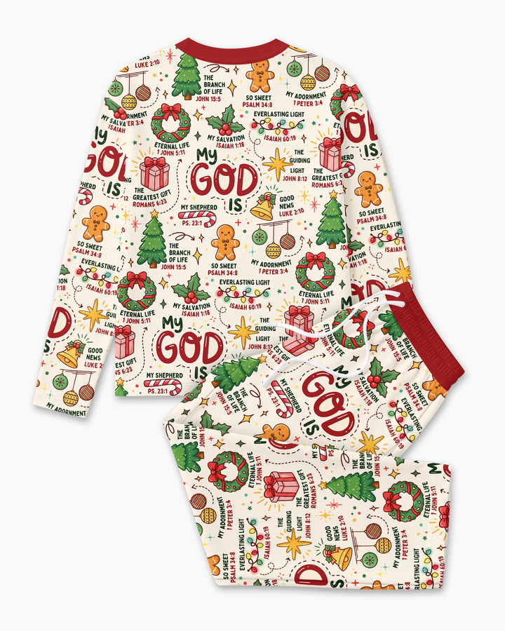 Christmas My God Is Bamboo Men's Pajama Set