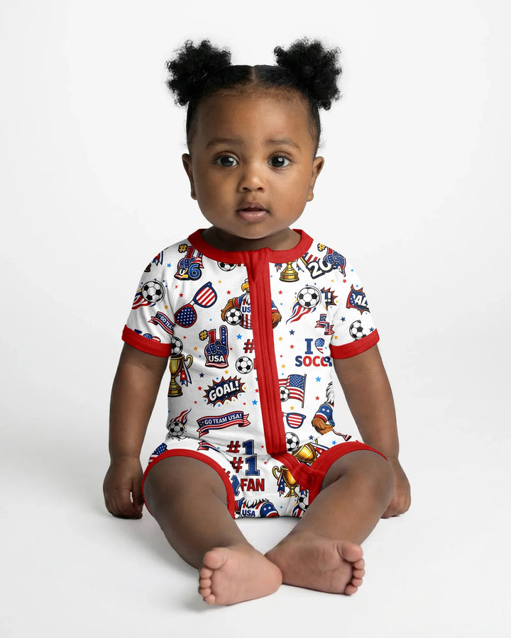 USA Soccer 2026 Party Bamboo Shorty Zippy