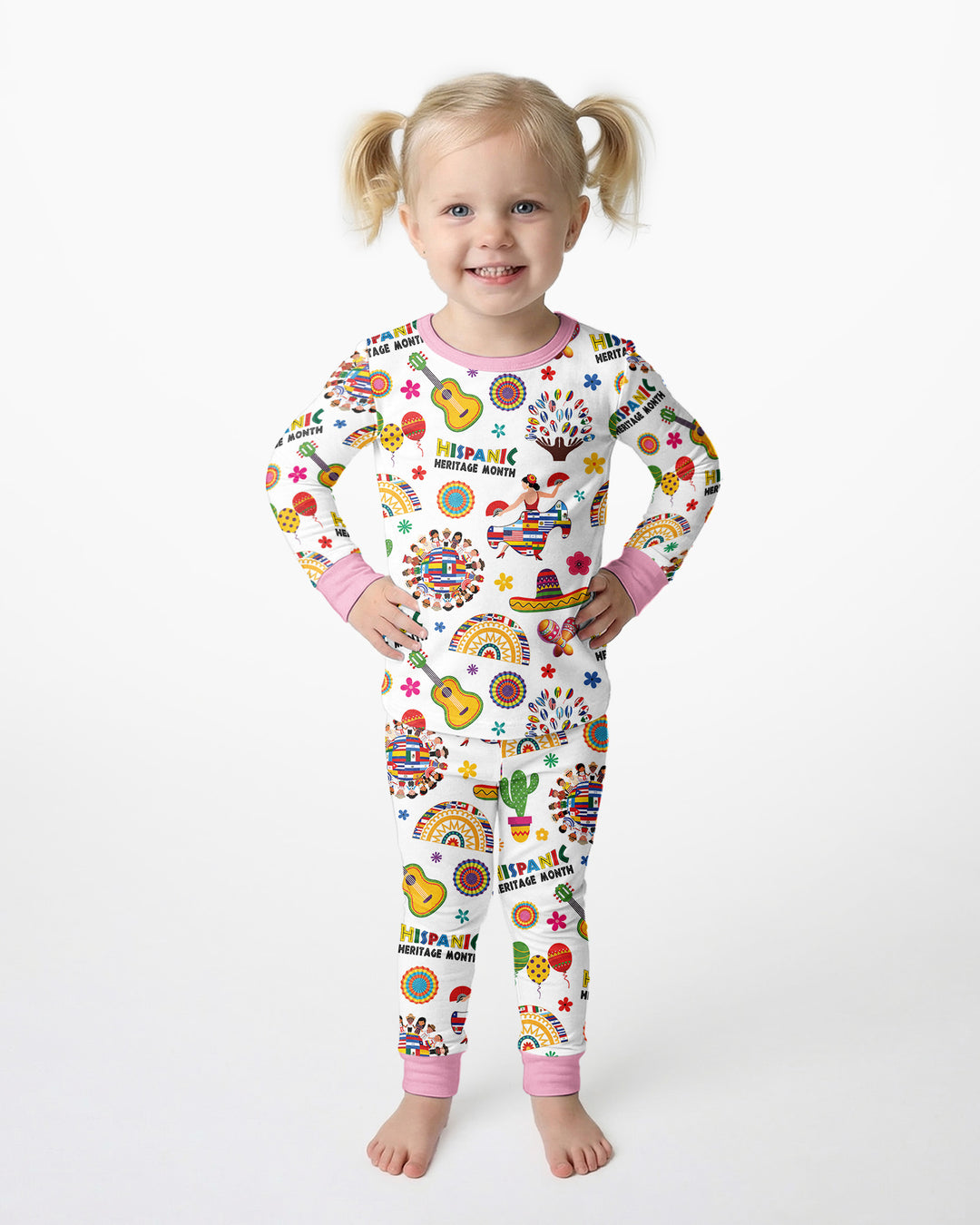 Template Bamboo Two Piece Long Sleeve Pyjamas Set