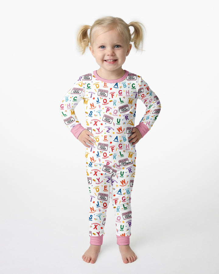 I'm A Child Of God ABCs Bamboo Two Piece Long Sleeve Pajama Set