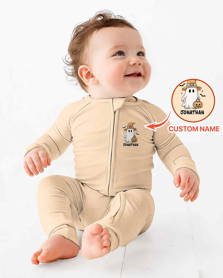 Personalized One Spooky Dude First Halloween Bamboo Convertible Zippy