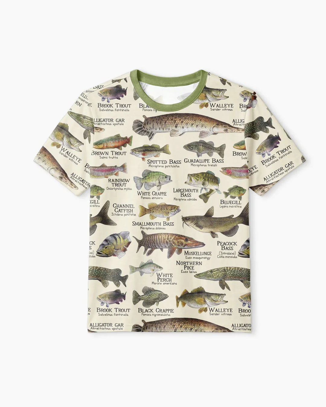 Fish Of America Bamboo Men Short Sleeve Short Pajama Set
