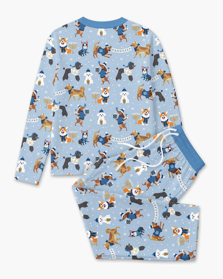 Hanukkah Dogs Bamboo Men's Pajama Set