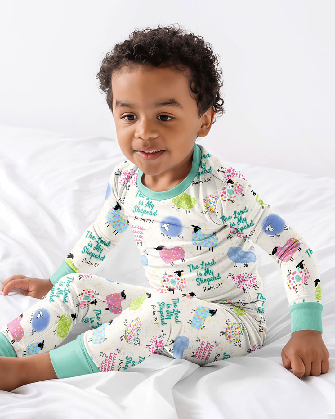 Template Bamboo Two Piece Long Sleeve Pyjamas Set