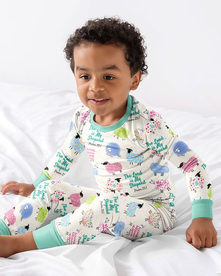 Template Bamboo Two Piece Long Sleeve Pyjamas Set