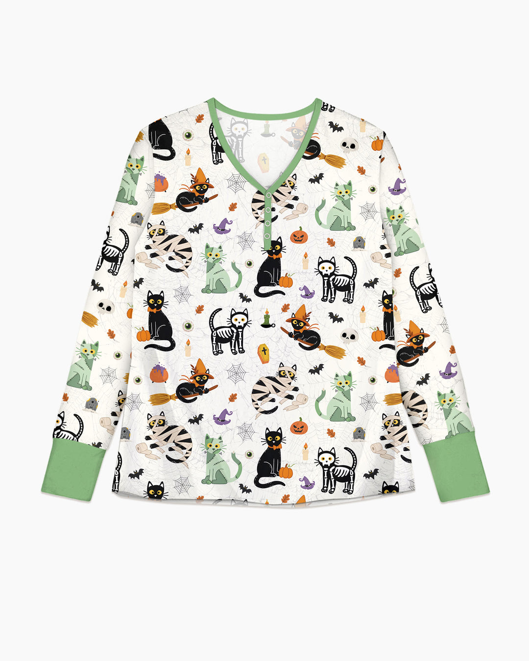 Spooky Cat Squad Bamboo Women Pajama Set