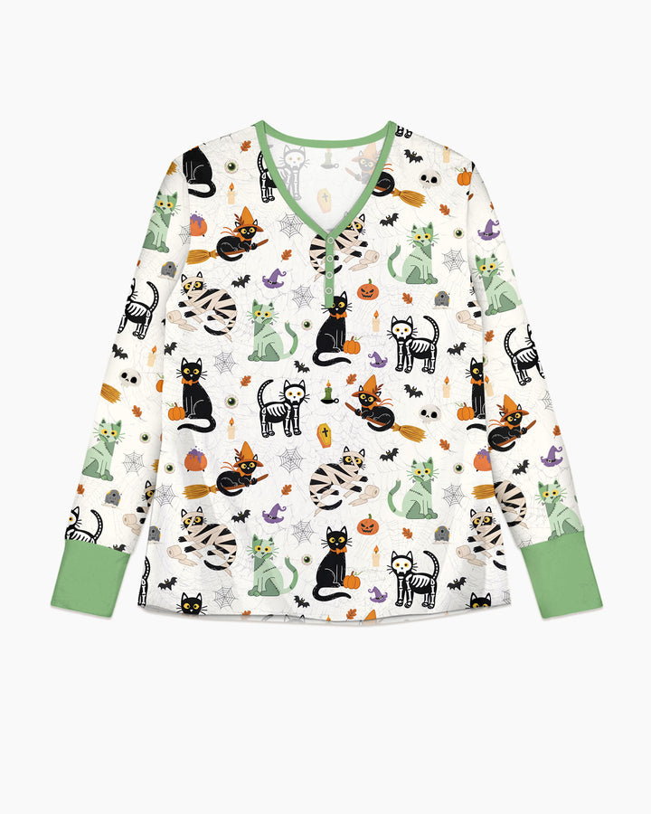 Spooky Cat Squad Bamboo Women Pajama Set