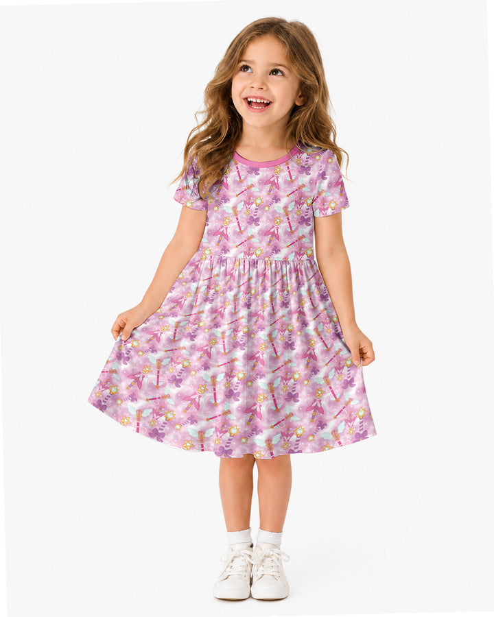 Kawaii Magical Girl Wand Bamboo Twirl Dress