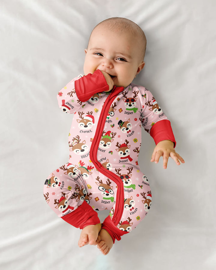Christmas Reindeer Squad Bamboo Convertible Zippy