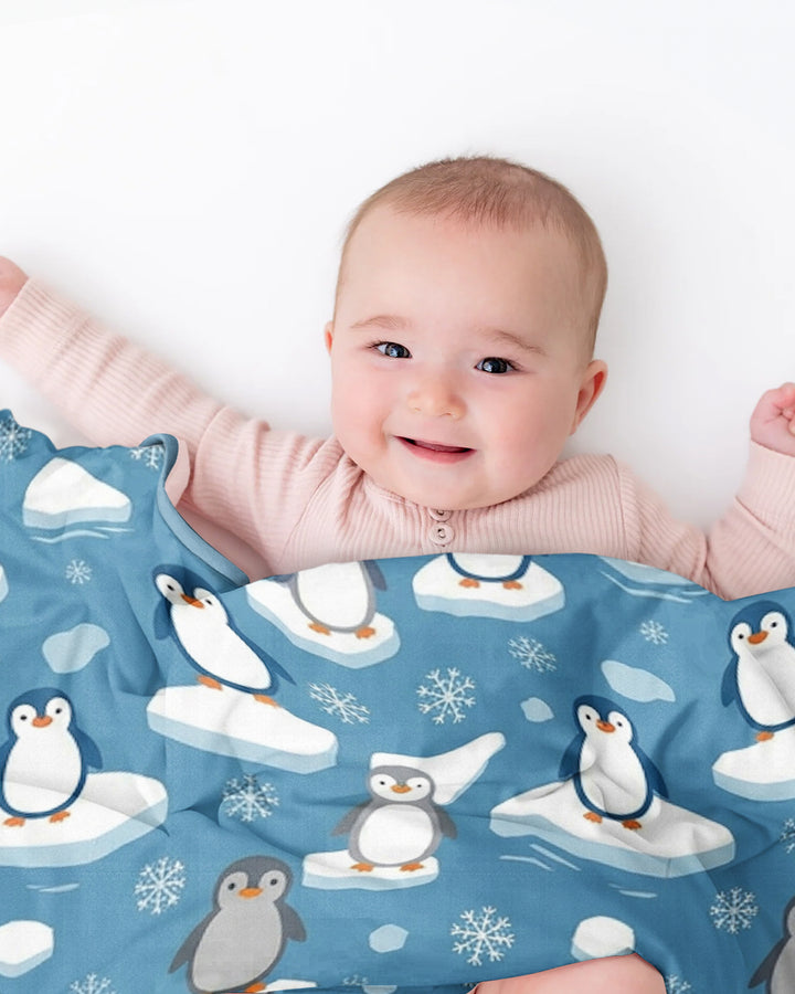 Chilly Penguin Bamboo Blanket