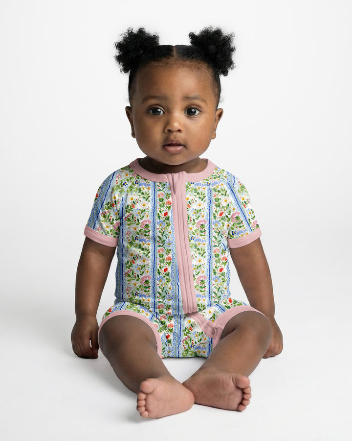 Paste Floral Girl Bamboo Shorty Zippy