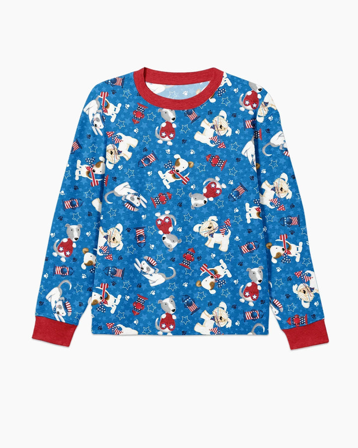 Red, White & Woof Family Matching Bamboo Men's Pajama Set