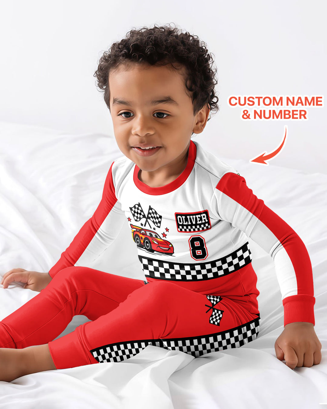 Born To Race Bamboo Two Piece Long Sleeve Pajama Set