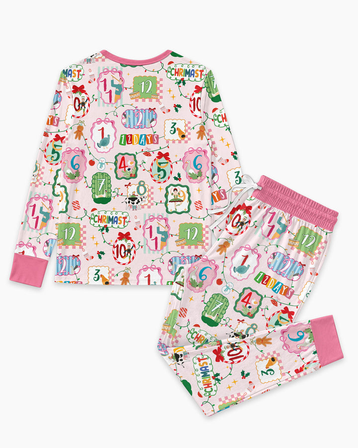 12 Christmas Prayers Bamboo Women Pajama Set