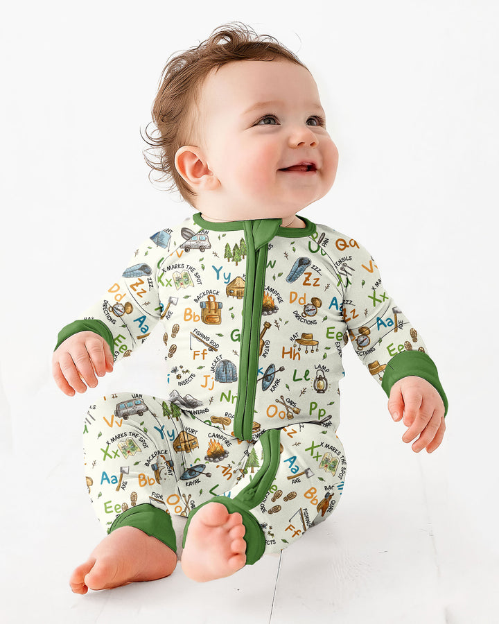 Adventure Alphabet ABCs Summer Camp Bamboo Convertible Zippy