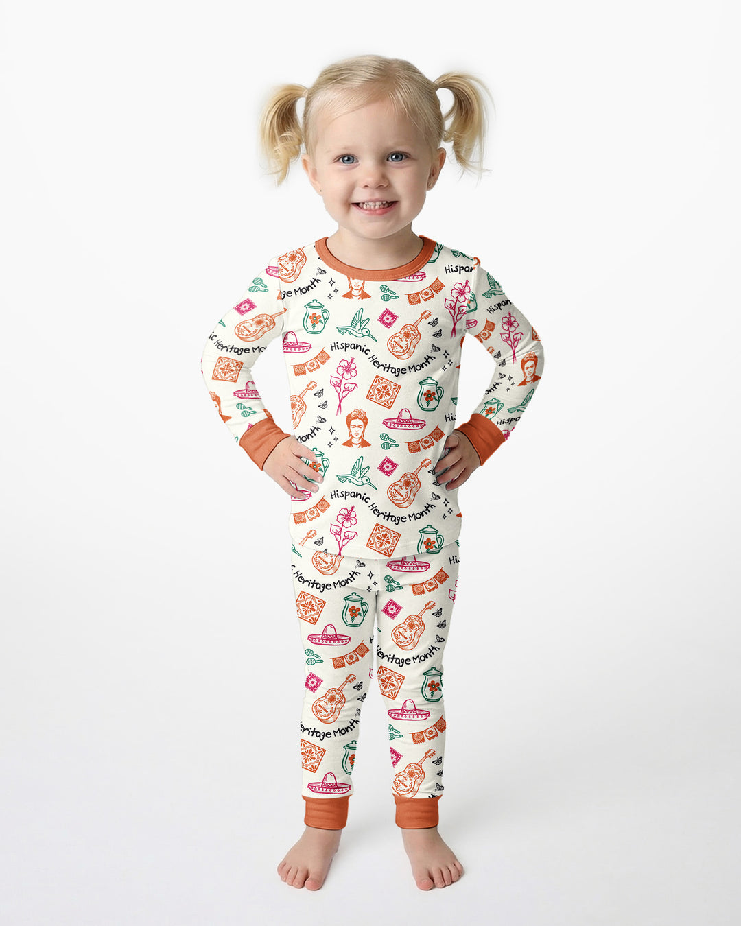 Hispanic Heritage Month Bamboo Two Piece Long Sleeve Pajama Set